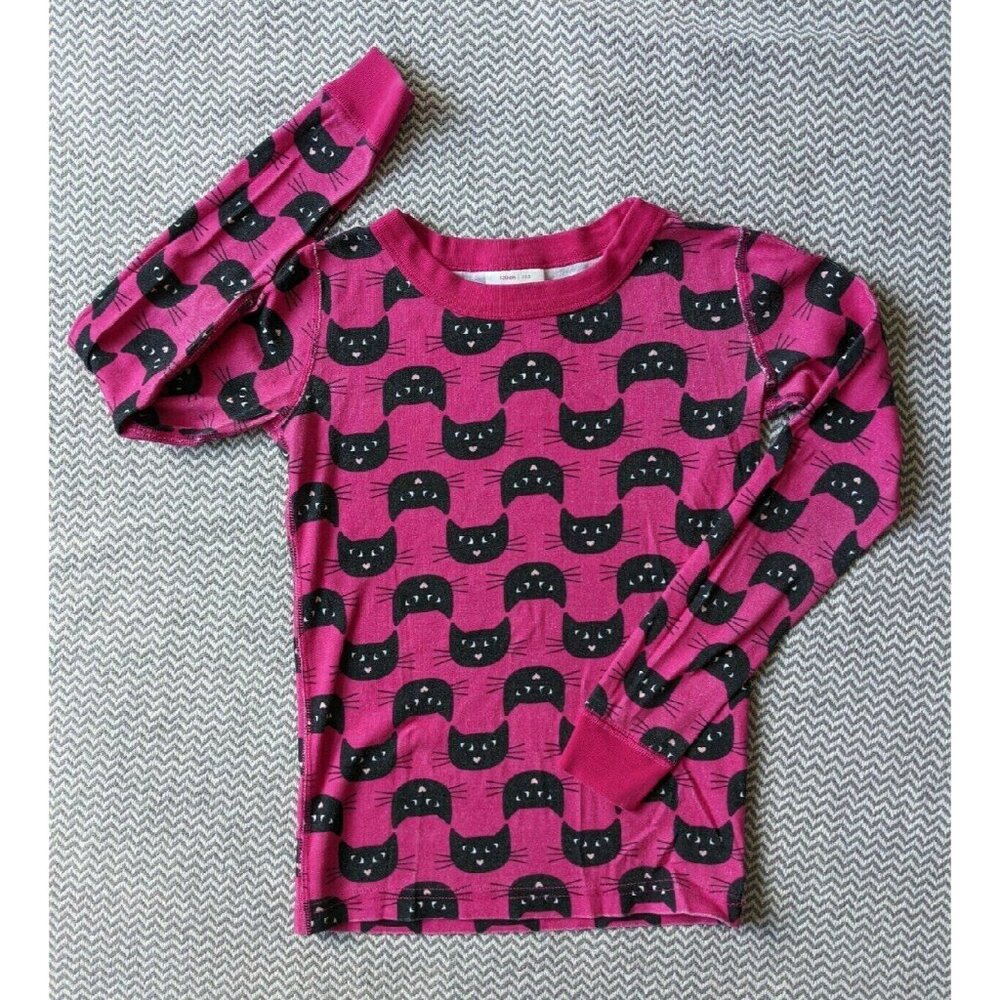 Hanna Black Cat Pajama Top